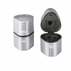 Faber-Castell GRIP 2001 TRIO puntenslijper - 3-gaats Faber-Castell GRIP 2001 TRIO puntenslijper - 3-gaats