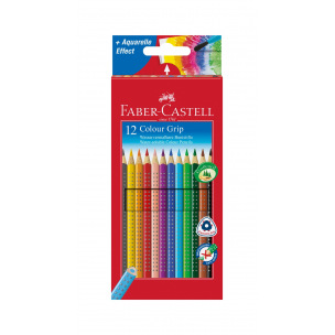 Crayons de couleur Faber-Castell COLOUR GRIP - étui de 12