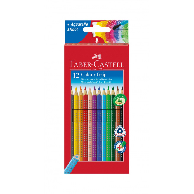 Crayon de couleur - Vert Herbe (Dessin FABER-CASTELL Colour Grip)