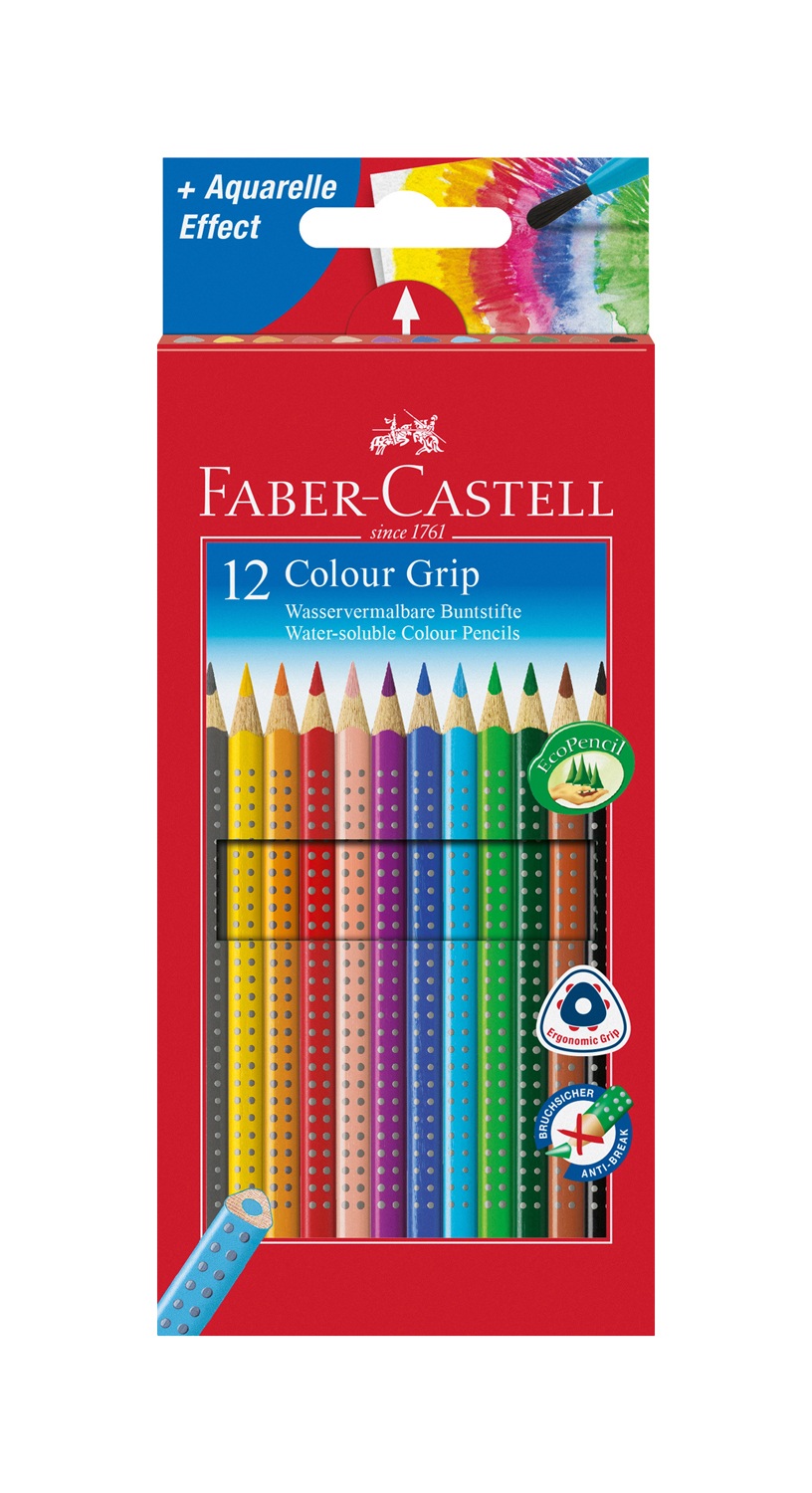 Crayon de couleur - Blanc (Dessin FABER-CASTELL Colour Grip)