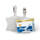 Open badgehouder voor beveiligingskaart met Durable clip