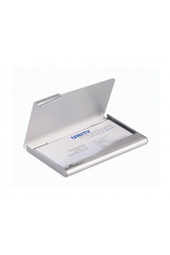 Etui pour cartes de visite Durable en aluminium mat