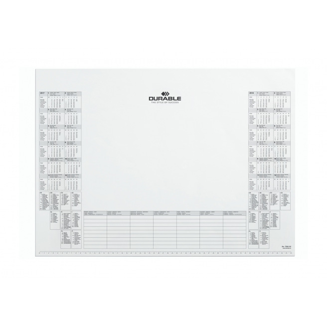 Bureaublok van papier met Durable kalender