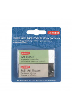 Set van 2 Derwent gummen (klassiek en zacht)