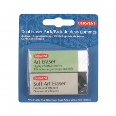 Set van 2 gummen Derwent (klassiek en zacht) Set van 2 gummen Derwent (klassiek en zacht)