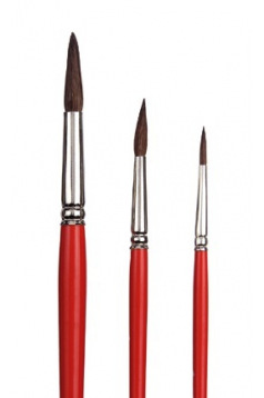 Rond penseel met kort handvat Talens serie 150