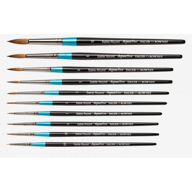 Daler-Rowney AQUAFINE penseel - marterharen - serie 34 rond Daler-Rowney AQUAFINE penseel - marterharen - serie 34 rond