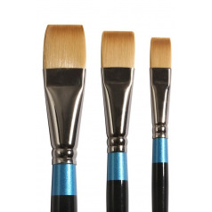 Daler-Rowney AQUAFINE penseel - synthetische haren - serie 55 plat kort Daler-Rowney AQUAFINE penseel - synthetische haren - serie 55 plat kort