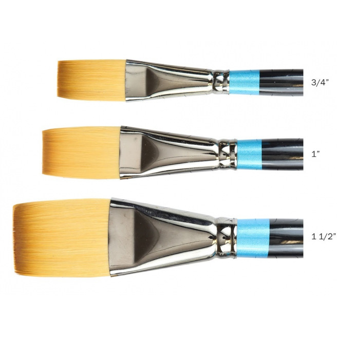 Daler-Rowney AQUAFINE penseel - synthetische haren - serie 21 lang plat