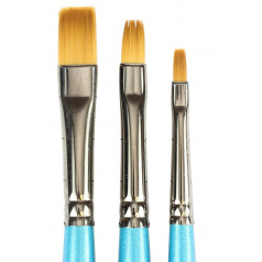 Daler-Rowney AQUAFINE Penseel - synthetische haren - serie 62 platte schaduwpenseel Daler-Rowney AQUAFINE Penseel - synthetische haren - serie 62 platte schaduwpenseel