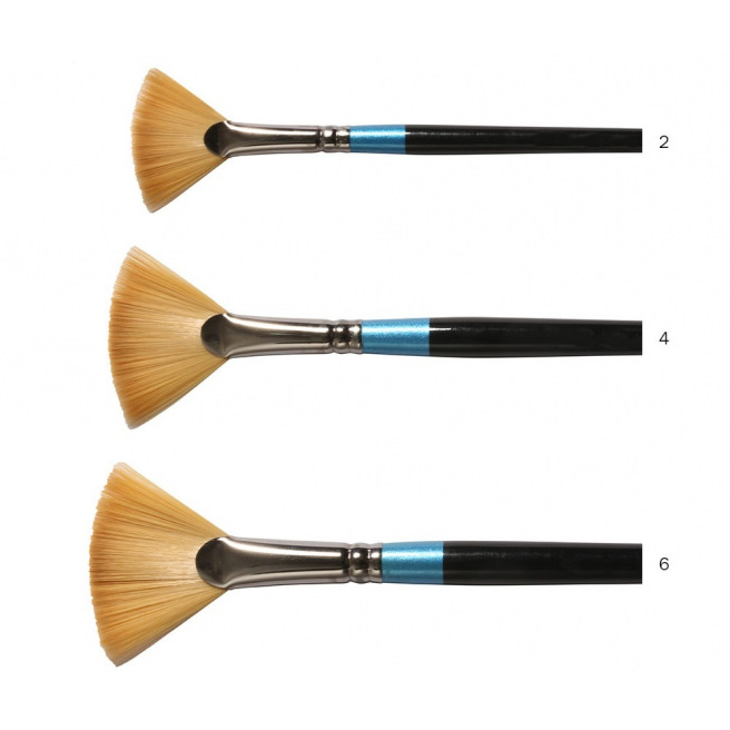 Pinceau Daler-Rowney AQUAFINE - poils synthétiques - série 48 éventail