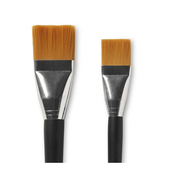 Set van 2 platte Reeves borstels extra breed - synthetische haren