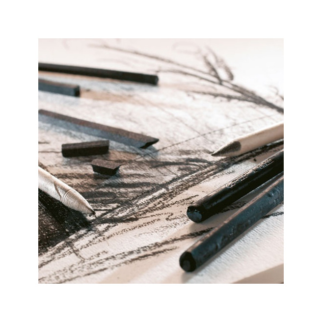 Samengeperst houtskool Conté à Paris Samengeperst houtskool Conté à Paris