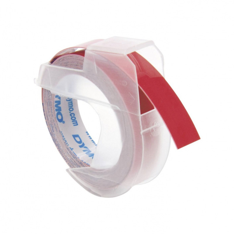 Étiquettes Autocollantes Dymo - Ruban Blanc Sur Noir 9mm X 3m (Lot De 3)