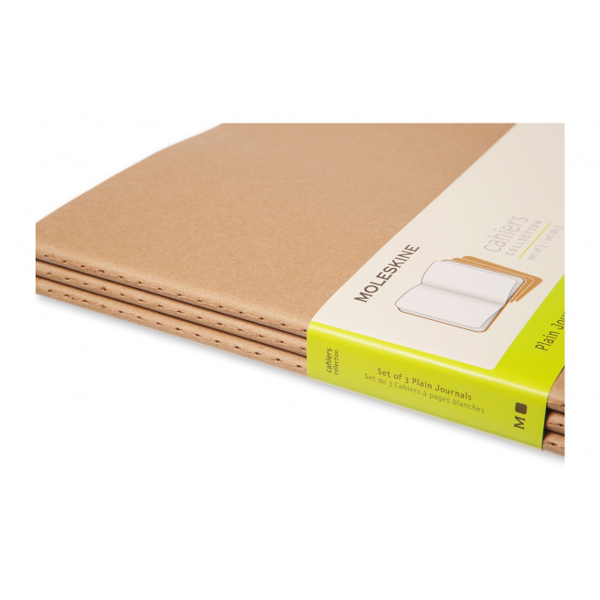 Cahier ligné - Grand format - Couverture souple en carton kraft