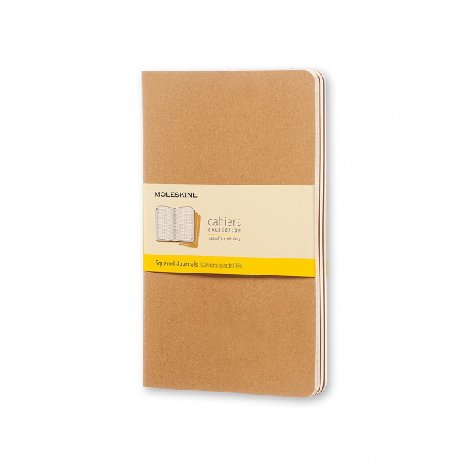 Cahier Moleskine JOURNAL - set de 3