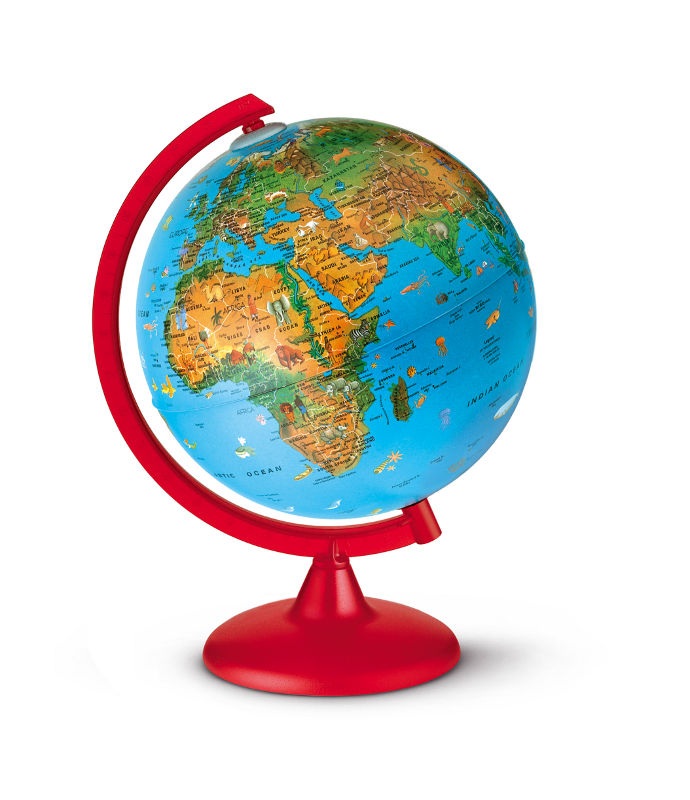 Tecnodidattica Mappamondo Globo Corallo Dm 40 | La Fontese - dal 1954