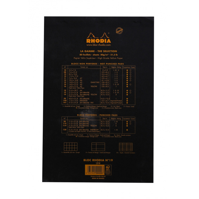 Bloc-notes agrafé RHODIA