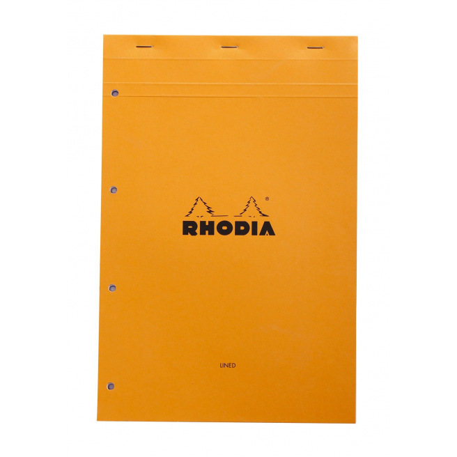 Geniet notitieblok RHODIA - perforatie met 4 gaten - A4+