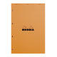 Bloc-notes agrafé RHODIA - perforation 4 trous - A4+