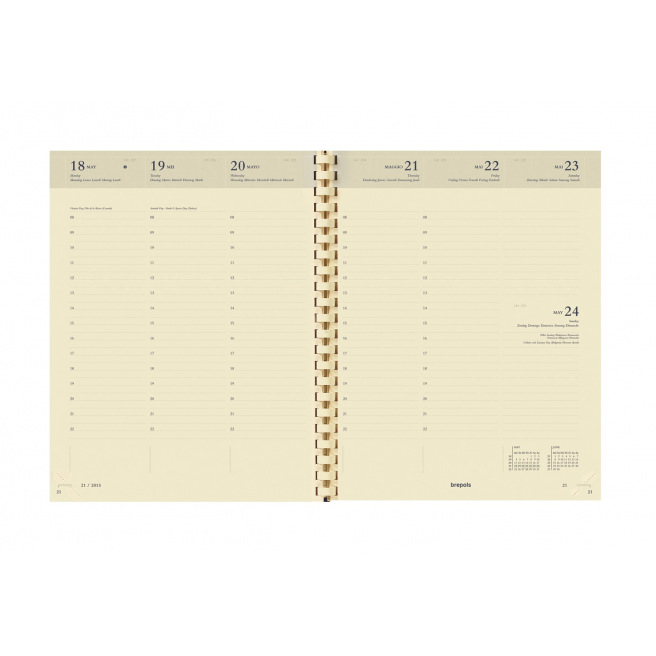 Agenda Brepols CONCORDE - 21 x 27 cm - 1 semaine sur 2 pages