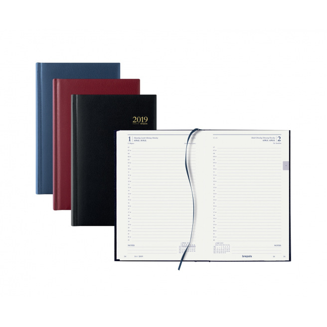 Agenda Brepols SATURNUS 216 - 13,3  x 20,8 cm - 1 jour par page