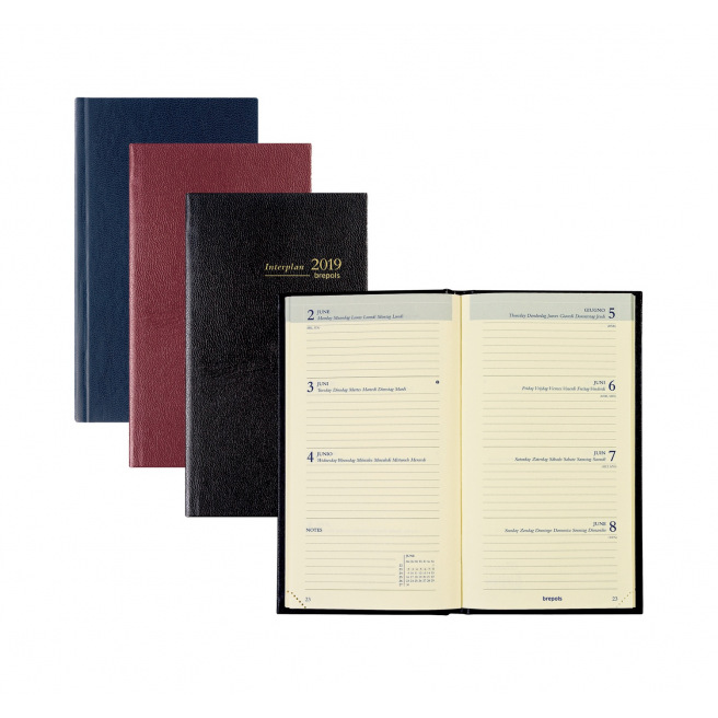 Brepols INTERPLAN Agenda - 9 x 16 cm - 1 week over 2 pagina's