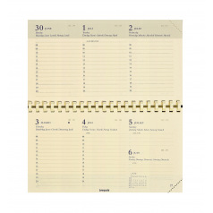 Agenda Brepols OMNIPLAN - 16 x 9 cm - 1 semaine sur 2 pages