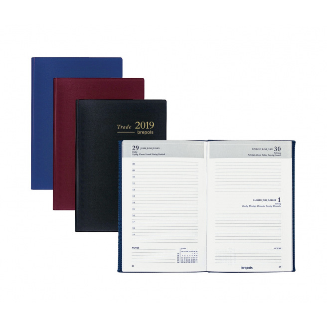 Agenda Brepols TRADE - 7,7 x 12 cm - 1 jour par page
