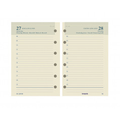 Brepols organizer navulling - 1 dag per pagina