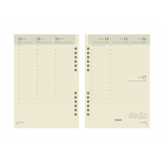 Brepols agendavulling voor organiser - 1 week op 2 pagina's