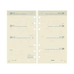 Brepols agendavulling - 1 week op 2 pagina's