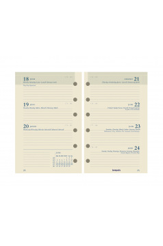 Recharge organiser Brepols - 1 semaine sur 2 pages