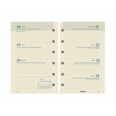 Brepols agendavulling - 1 week op 2 pagina's