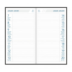 Agenda Aurora TIMEPLAN - 9 x 16,5 cm - 1 semaine par page Agenda Aurora TIMEPLAN - 9 x 16,5 cm - 1 semaine par page