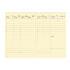 Agenda Quo Vadis RANDONNEE PRESTIGE - 9 x 12,5 cm - 1 week over 2 pagina's