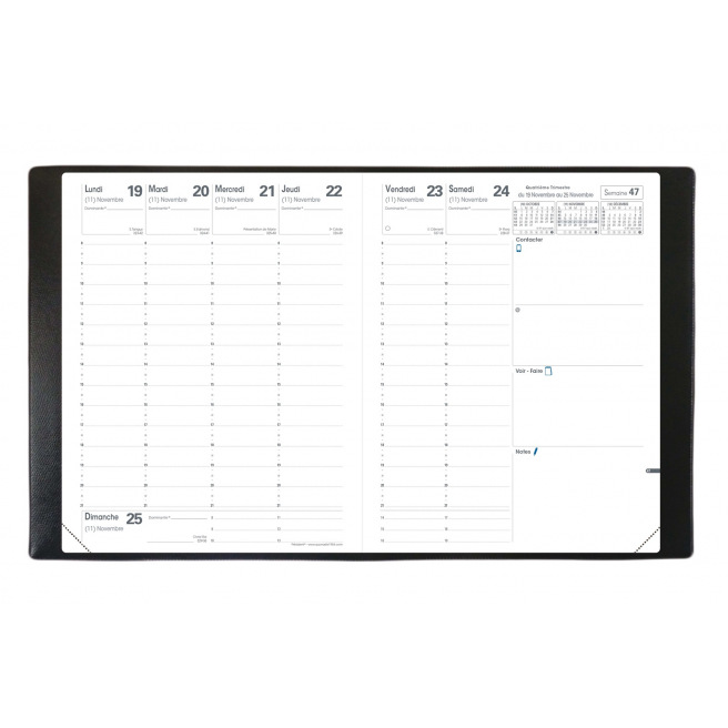 Agenda Quo Vadis PRESIDENT - 21 x 27 cm - 1 week op 2 pagina's