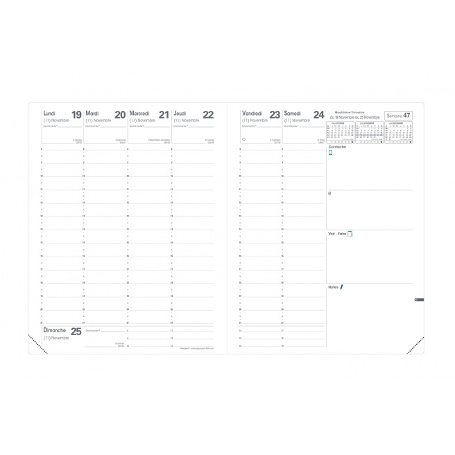 Agenda Quo Vadis PRESIDENT - 21 x 27 cm - 1 semaine sur 2 pages Agenda Quo Vadis PRESIDENT - 21 x 27 cm - 1 semaine sur 2 pages