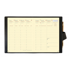 Agenda Quo Vadis CARLA PRESTIGE - 8 x 10,5 cm - 1 semaine sur 2 pages