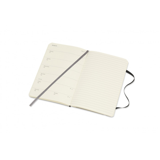 Moleskine Agenda - Pocket 9 x 14 cm - 1 week op 2 pagina's met notities Moleskine Agenda - Pocket 9 x 14 cm - 1 week op 2 pagina's met notities