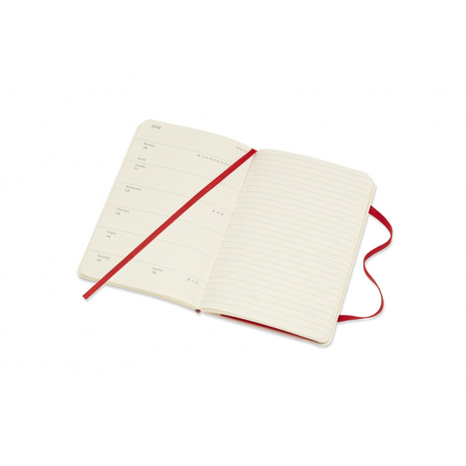 Moleskine Agenda - Pocket 9 x 14 cm - 1 week op 2 pagina's met notities Moleskine Agenda - Pocket 9 x 14 cm - 1 week op 2 pagina's met notities