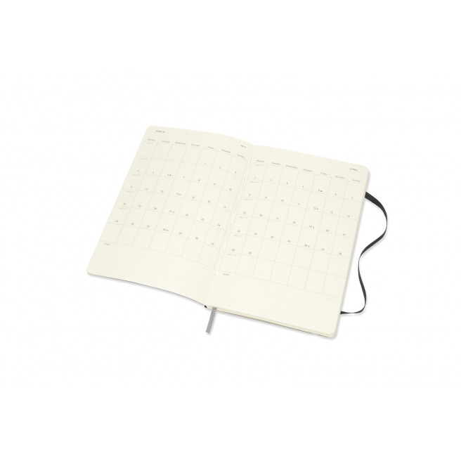 Moleskine Agenda - Groot 13 x 21 cm - 1 week over 2 pagina's met notities Moleskine Agenda - Groot 13 x 21 cm - 1 week over 2 pagina's met notities