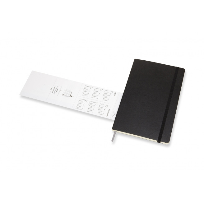 Moleskine Agenda - Groot 13 x 21 cm - 1 week over 2 pagina's met notities Moleskine Agenda - Groot 13 x 21 cm - 1 week over 2 pagina's met notities