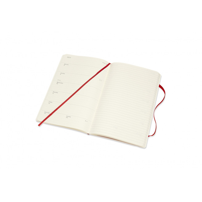 Moleskine Agenda - Groot 13 x 21 cm - 1 week over 2 pagina's met notities Moleskine Agenda - Groot 13 x 21 cm - 1 week over 2 pagina's met notities