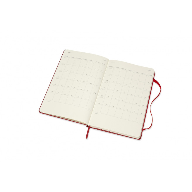 Agenda Moleskine - Large 13 x 21 cm - 1 semaine sur 2 pages avec notes Agenda Moleskine - Large 13 x 21 cm - 1 semaine sur 2 pages avec notes