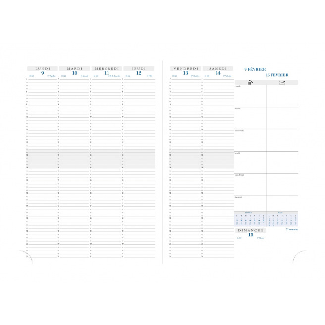 Agenda Exacompta CONSULTATIONS - 21 x 29,7 cm - 1 semaine sur 2 pages