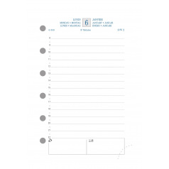 Recharge organiser Exacompta EXATIME 14 - 1 jour par page Recharge organiser Exacompta EXATIME 14 - 1 jour par page