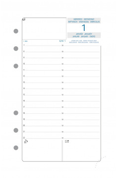 Recharge organiser Exacompta EXATIME 17 - 1 jour par page