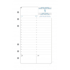 Recharge organiser Exacompta EXATIME 17 - 1 jour par page Recharge organiser Exacompta EXATIME 17 - 1 jour par page