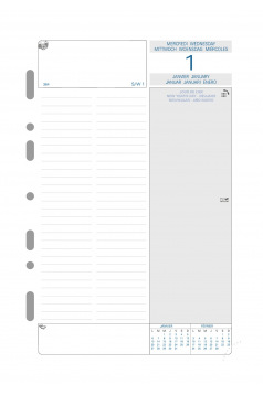 Recharge organiser Exacompta EXATIME 21 - 1 jour par page